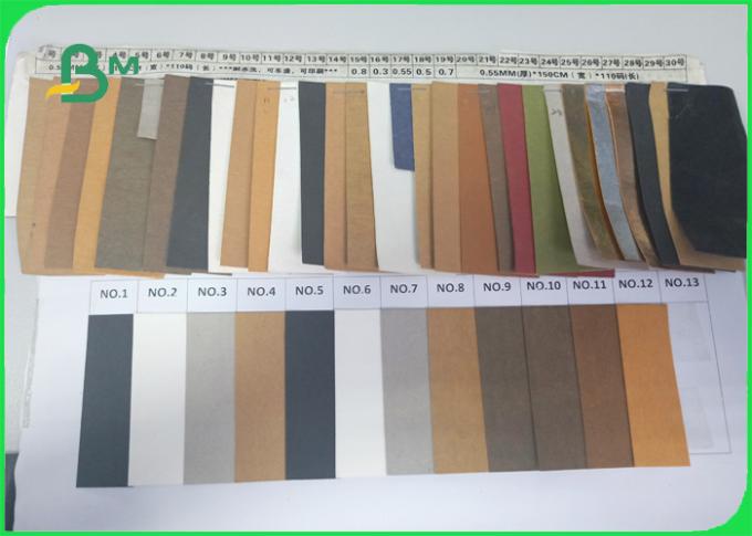 Color customized and stable Washable kraft paper for bag making