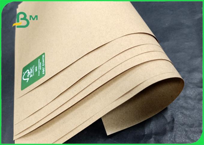 80gr - 140gr recycle pulp Good toughness kraft paper sheet for shopping bags