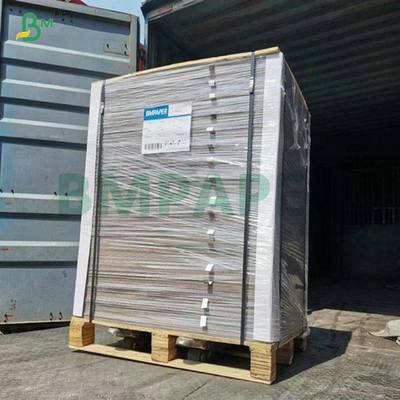 1.2 মিমি 1.5 মিমি 2 সাইড লেপযুক্ত সাদা স্তরিত কার্ডবোর্ড কসমেটিক প্যাকেজিং বাক্সের জন্য 70x100 সেমি