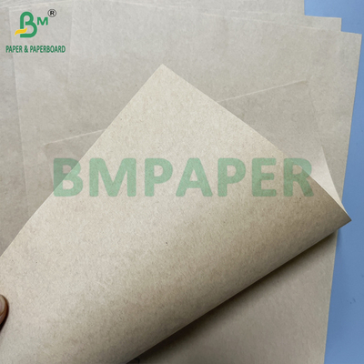 মসৃণ বাদামী রঙ উচ্চ শক্তি 70gsm 90gsm খাঁটি ক্রাফ্ট 1150mm x 900mm