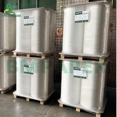 জৈব স্ট্রো পেপার রুপে পেপার 28gsm 32mm x 6000m রোল সাদা রঙ