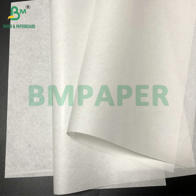 কাঠের পলস এফডিএ অনুমোদিত 35gsm 45gsm এমজি হোয়াইট ক্রাফ্ট পেপার ফুড প্যাকেজিং পেপার