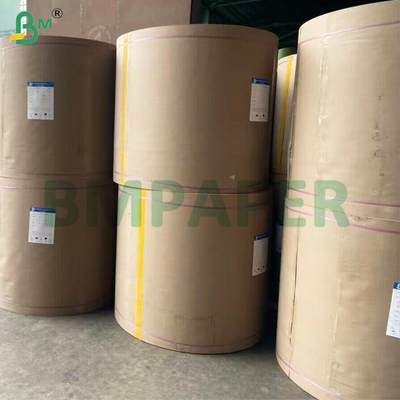 পুনর্ব্যবহারযোগ্য 70gsm 85gsm একক পাশ ধাতুপট্টাবৃত সিলভার ক্রাফ্ট পেপার রোল