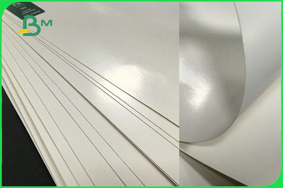 কাগজের বাটি জন্য এফএসসি এফডিএ 300gsm আইভরি ওয়ান সাইড লেপড হোয়াইট বোর্ড পিই জিসি 1 পেপার