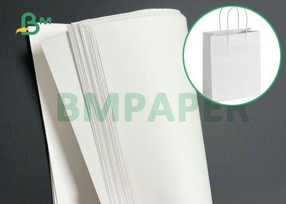 হাই টেনশন স্ট্রেন্থ 90GSM 120GSM হোয়াইট ক্রাফট পেপার 95cm 100cm রিলে
