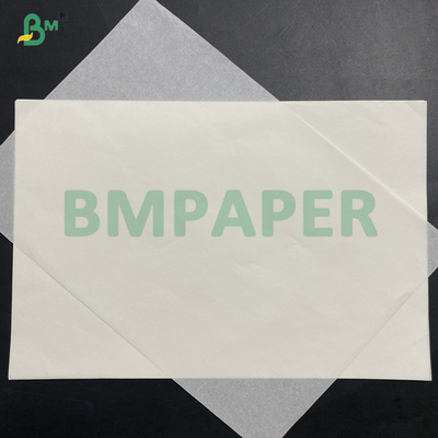35gsm 40gsm উচ্চ তাপমাত্রা প্রতিরোধী হোয়াইট গ্রাসপ্রুফ পেপার জাম্বো রোলস বেকিং এবং রান্নার জন্য