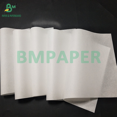 স্যান্ডউইচ প্যাকেজিং কাগজের জন্য 40gsm 50gsm হোয়াইট গ্রীসপ্রুফ পারগমেন্ট পেপার