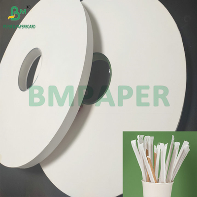 স্ট্রো প্যাকেজিংয়ের জন্য মসৃণ উচ্চ শক্তি 24gsm 28gsm সাদা Kratf কাগজ