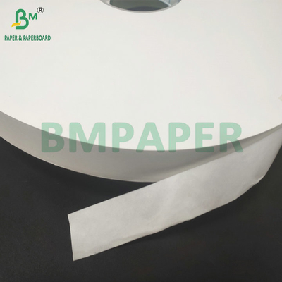 স্ট্রো প্যাকেজিংয়ের জন্য মসৃণ উচ্চ শক্তি 24gsm 28gsm সাদা Kratf কাগজ