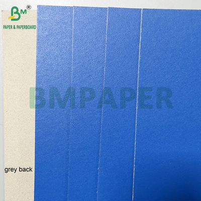 মসৃণ ভাল অনমনীয় 1.2 মিমি 1.5 মিমি নীল লেকযুক্ত কার্ডবোর্ড গ্রে ব্যাক সহ