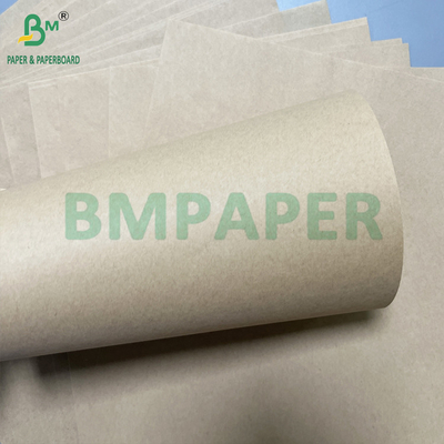মসৃণ বাদামী রঙ উচ্চ শক্তি 70gsm 90gsm খাঁটি ক্রাফ্ট 1150mm x 900mm