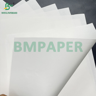 মসৃণ খাদ্য গ্রেড 70 - 150 জিএসএম হোয়াইট ব্লিচড ক্রাফ্ট পেপার রোল 15 ইঞ্চি এক্স 1000 ফুট