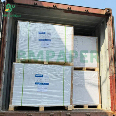 বিয়ার বোতল লেবেল জন্য একপাশে লেপা চকচকে 65g 70g ভিজা শক্তি কাগজ