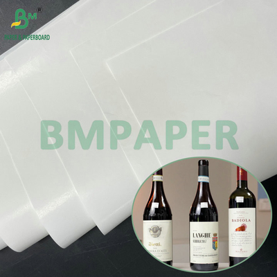 উচ্চ ভিজা শক্তি সাদা কাগজ 75gsm 80gsm রেড ওয়াইন লেবেল জন্য