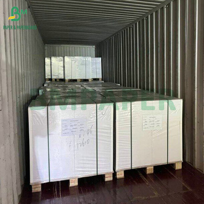 উচ্চ চকচকে সাদা C1S আর্ট লেপযুক্ত কাগজ 70grs 80grs পণ্যের লেবেল জন্য