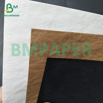 0.35 মিমি, 0.55 মিমি সাদা কালো ধুয়ে ফেলা কার্ফট কাপড়ের কাগজ ব্যাগ তৈরির জন্য