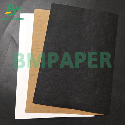 0.35 মিমি, 0.55 মিমি সাদা কালো ধুয়ে ফেলা কার্ফট কাপড়ের কাগজ ব্যাগ তৈরির জন্য