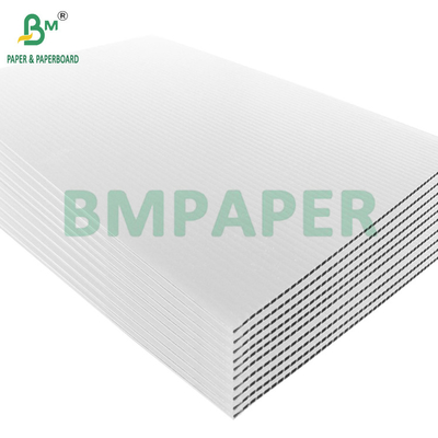 1.5 এমএম 3 স্তর সাদা corrugated বোর্ড জন্য কসমেটিক বক্স লাইনার ই ফ্লুয়েট 69 x 99CM