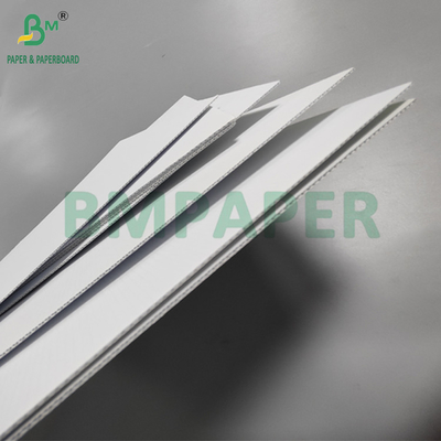 1.5 এমএম 3 স্তর সাদা corrugated বোর্ড জন্য কসমেটিক বক্স লাইনার ই ফ্লুয়েট 69 x 99CM