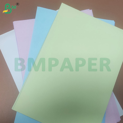 48-80 জিএসএম পদার্থ এনসিআর কর্বনহীন কপি কাগজ রোলস একাধিক রঙের
