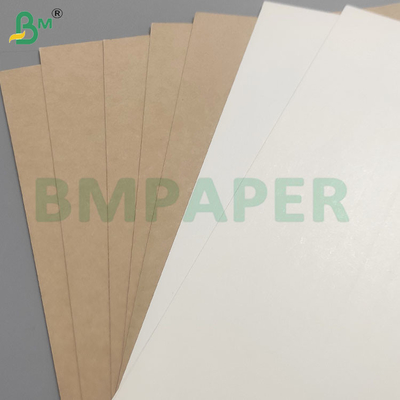 190gsm+15gsm PE লেপযুক্ত পানির প্রতিরোধী ব্রাউন কাগজের শীট কাপের জন্য