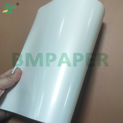 180um ডাবল সাইড গ্লসি অ্যান্ট্রিয়ার পিইটি সিন্থেটিক পেপার শীট