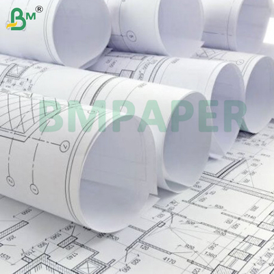 BMPAPER Wide Format Paper 24" x 500" রোলস বন্ড ইঞ্জিনিয়ারিং 20 পাউন্ড 3" কোর