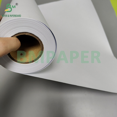 20"* 50yard 20lb 2" কোর সাদা CAD বন্ড কাগজ ইঞ্জিনিয়ারিং অঙ্কন জন্য