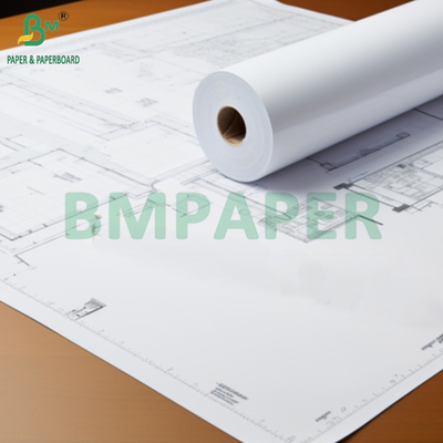24 "x 150" CAD 20 পাউন্ড বন্ড ইঙ্কজেট গ্রাফ 2 "কোর জন্য প্রশস্ত বিন্যাস প্লট্টার কাগজ