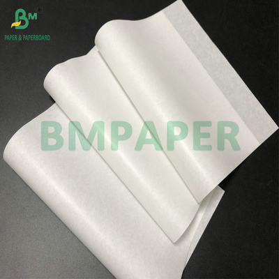 কাঠের পলস এফডিএ অনুমোদিত 35gsm 45gsm এমজি হোয়াইট ক্রাফ্ট পেপার ফুড প্যাকেজিং পেপার