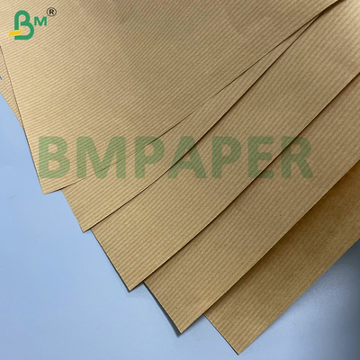 60gsm ব্রাউন স্ট্রিপড ক্রাফ্ট গিফট প্যাকেজ একতরফা চকচকে ফিনিস উচ্চতর স্থায়িত্ব উচ্চ - শক্তি
