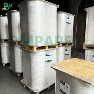 28gsm হোয়াইট স্ট্রা প্যাকেজিং পেপার 38mm / 44mm স্বতন্ত্রভাবে রেস্টুরেন্ট স্ট্রা প্যাকেজিং জন্য