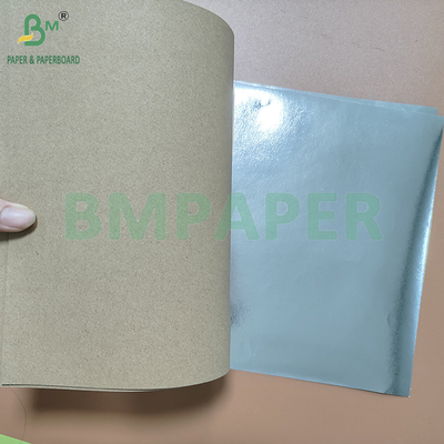116gsm 145gsm স্লিভার ধাতব অ্যালুমিনিজড ক্রাফ্ট পেপার ফুড প্যাকেজিং পেপার