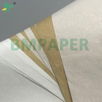 30g 35g হোয়াইট ব্রাউন ডিগ্রেডেবল ফুড সিকিউরিটি গ্রাসপ্রুফ পেপার ফ্রিড ফুড প্যাকেজিং হ্যামবার্গার প্যাকেজিং