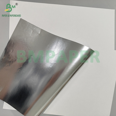 ৫৫ গ্রাম ৭০ গ্রাম স্লিভার পেপার হোয়াইট ব্যাক ধাতব কাগজ প্যাকেজিং সিগারেট এবং চা