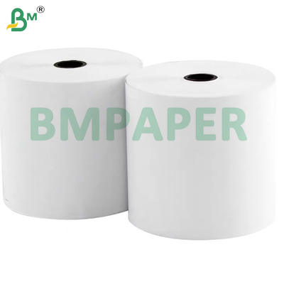 48g 55g পরিবেশগত উচ্চ সাদা রেজিস্টার কাগজ প্রাপ্তি কাগজ রোল থার্মাল পেপার খুচরা প্রাপ্তি জন্য