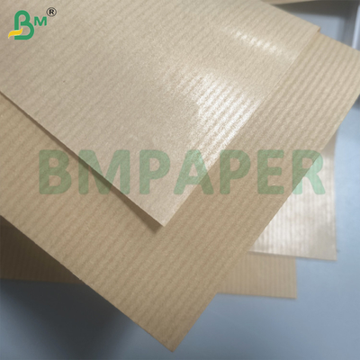 স্ট্রাইপযুক্ত ক্রাফট পেপার টেক্সচার 40gsm একপাশে মেশিন গ্ল্যাজড চকচকে মোড়ানোর জন্য