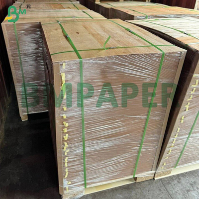 স্ট্রাইপযুক্ত ক্রাফট পেপার টেক্সচার 40gsm একপাশে মেশিন গ্ল্যাজড চকচকে মোড়ানোর জন্য
