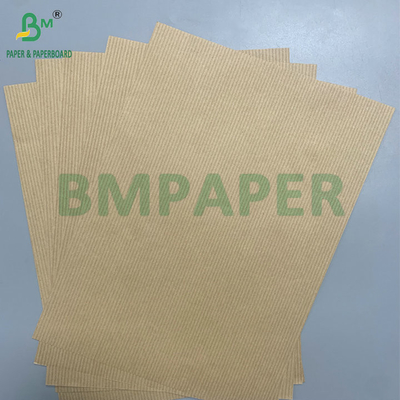 কাঠের মণ্ড স্ট্রাইপযুক্ত 60gsm 70gsm বাদামী লাল ক্রাফ্ট পেপার কার্টন লাইনার পেপারের জন্য