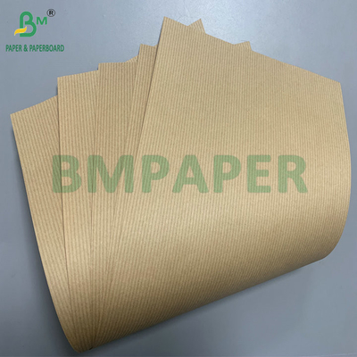কাঠের মণ্ড স্ট্রাইপযুক্ত 60gsm 70gsm বাদামী লাল ক্রাফ্ট পেপার কার্টন লাইনার পেপারের জন্য