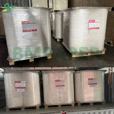 60g খাদ্য গ্রেড স্ট্র পেপার 15mm X 3100mm পানীয়ের স্ট্রগুলির জন্য বিভিন্ন প্যাটার্ন