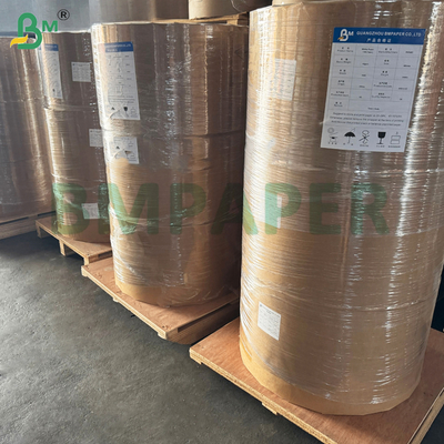 55gsm 65gsm থার্মাল পেপার জাম্বো রোল POS মেশিনের জন্য 480mm পরিবেশ-বান্ধব