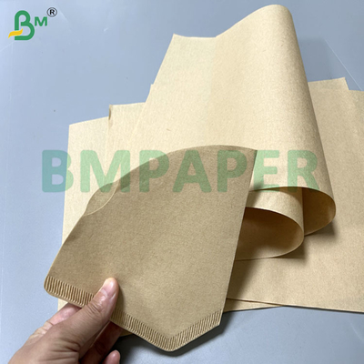 50 গ্রাম 340mm 380mm ফুড গ্রেড হোয়াইট ব্রাউন কফি ফিল্টার পেপার ফর কফি হাউস