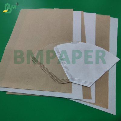 চা ব্যাগের জন্য 50 গ্রাম 54 গ্রাম সাদা বাদামী ক্রেপ কফি ফিল্টার কাগজ - পরিবেশ বান্ধব