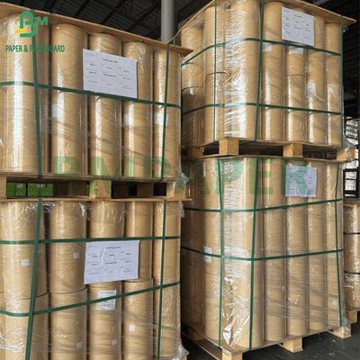 উচ্চমানের প্যাকেজিংয়ের জন্য 60g 70g স্ট্রং টেনসিল স্ট্রেংথ রিবেড ক্রাফট পেপার