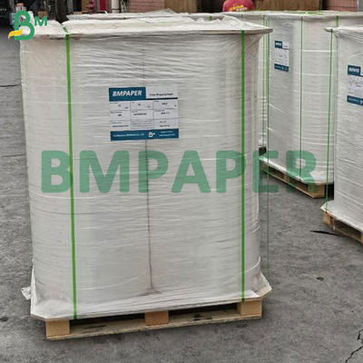 25gsm White Cigarette Wrapping Paper 24mm Roll Width With Narrow Strip