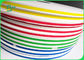 কাগজের স্ট্রগুলি তৈরি করতে 60gsm ভার্জিন রেড / গ্রিন প্রিন্টেড ফুড গ্রেড পেপার