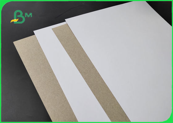 FSC 250/300 / 400gsm C1S গ্রে ফিরে 1mm 2mm 3mm সাদা সঙ্গে চকচকে সাইড