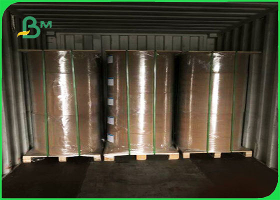 FSC অনুমোদিত 30 - 50 জিএসএম এমজি এমএফ হোয়াইট ক্রাফ্ট পেপার এক দিকে লেপা এবং চকচকে