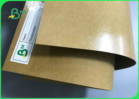 300GSM 350GSM গ্রীস প্রতিরোধের মধ্যাহ্নভোজ খাবার বাক্সের উপাদান ক্রাফ্ট পেপারবোর্ড